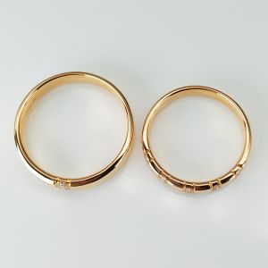 Buy cheap Bright Columnar Inlays Diamond 9g Unique Anniversary Rings from wholesalers