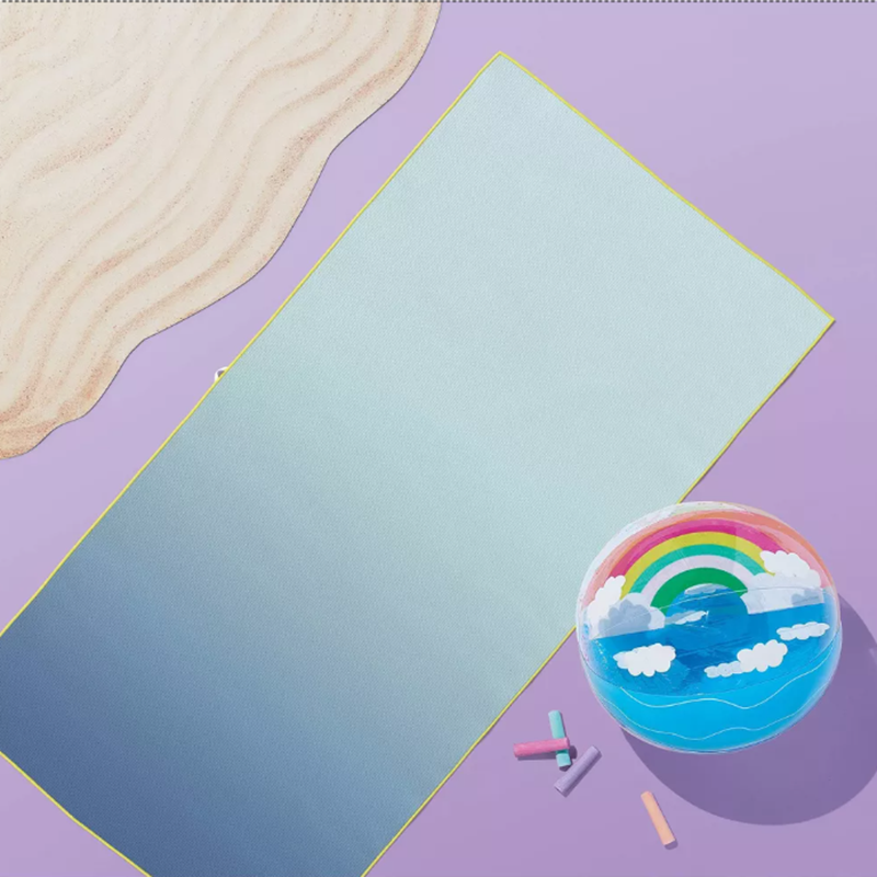 Buy cheap Eco Waffle Performance Beach Towel Made from Recycled Polyester with Benzoyl Peroxide Resistance from wholesalers