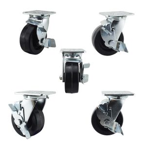 Buy cheap 125mm Diameter 770LBS Swivel Lock Heat Resistant Caster Wheels from wholesalers
