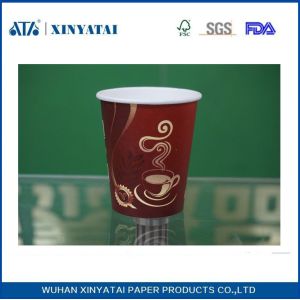 Buy cheap 10oz Customised Single PE Coating Paper Adiabatic Disposable Cups for Hot Drinks from wholesalers