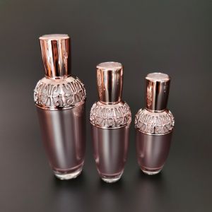 Buy cheap Pink PMMA Acrylic Refillable Pump Bottle With Smooth Cap 100ml from wholesalers