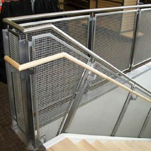 Architectural Crimped Woven Wire Mesh Metal Wire Mesh As Railing Can Be Used As