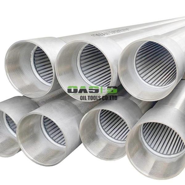 Highly Wire Wrapped Screen for Water Well Systems V-Shaped Wire 0.5mm Slot Size 65% Open Area SS304L Material 5.8m Unit Length BTC End Connection