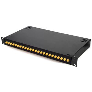 Buy cheap 1U Rack Mount Type ODF Fiber Optic Patch Panel 24 Port With FC/UPC Adapter from wholesalers