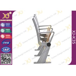 University Steel Book Holder Lecture Room Seating With Writing Desk