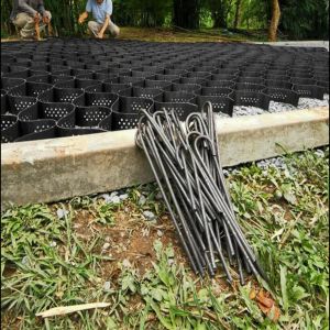 Buy cheap Perforated Drainage Geocell Welded HDPE 100mm Height for Landscaping & Erosion Control Green from wholesalers