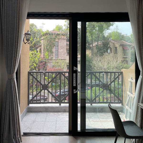 Quality Invisible Aluminum Alloy Mesh Trackless Screen Door Black / White for sale