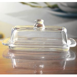 Buy cheap Rectangle Cake Glass Charger Plates With Cover from wholesalers