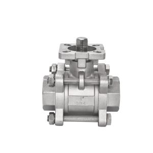 Buy cheap 304 Stainless Steel 3PC High Platform Ball Valve for Thread Connection and Switching from wholesalers