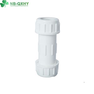 Quick and Pipe Connection with PVC Plastic Compression Fitting Coupling from