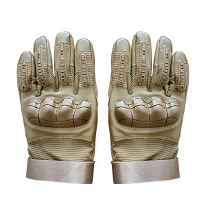 Buy cheap Breathable Khaki Full Finger Polyester Training Gloves for Customized Protection Safety from wholesalers