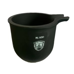 Safety Silicon Carbide Pure Graphite Crucible Oxidation Resistance With Pouring