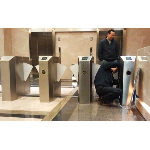 Buy cheap High Security Flap Barrier Gate Customized Led Light Changeable from wholesalers