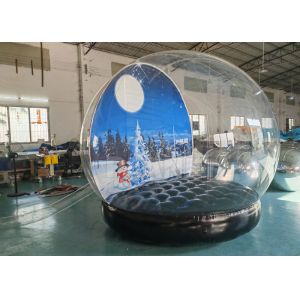 Customized Backdrop Inflatable Giant Snow Globe Christmas Inflatable Human Size