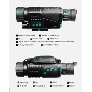 Buy cheap 5 X 40 Infrared Night Vision Goggles , Thermal Vision Goggles For Night Hunting from wholesalers