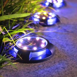 Buy cheap Outdoor Waterproof Buried Lights Garden Landscape Yard Deck Patio Pathway Walkway Lawn Lamp Solar Powered Disk Lights from wholesalers