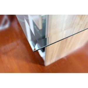 Buy cheap bevel edg toughened glass 8MM thick as table top from wholesalers