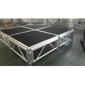 Buy cheap Indoor Sturdy Aluminum Stage Platform Movable Silver Color from wholesalers