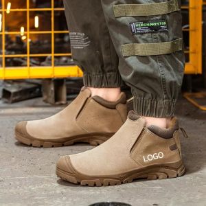 Rubber Insulated 6kv Suede Men's Safety Boots With Kevlarr Anti-stab Midsole