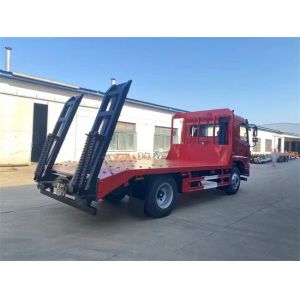 Buy cheap Dongfeng New diesel Low Bed Truck 8tons Selfloader Flat Bed Truck from wholesalers