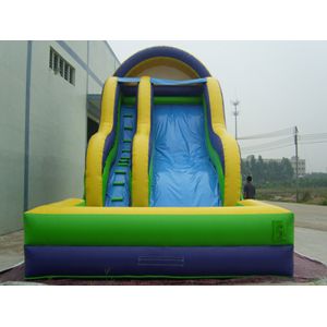 Kids Backyard Inflatable Water Slide With Pool PVC Tarpaulin CE Certificate