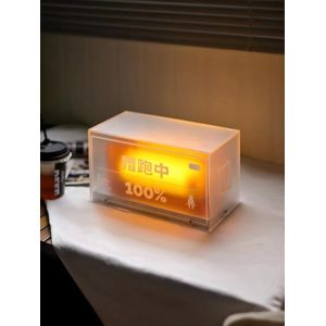 Double frosted acrylic light box removable rechargeable billboard desktop