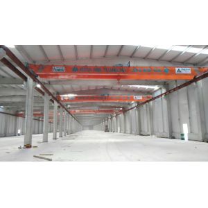 Buy cheap OEM Double Girder Overhead Bridge Cranes With Hydraulic Brake from wholesalers