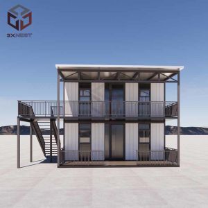 Buy cheap Expandable Flat Pack Folding House Container Homes Double Layer from wholesalers