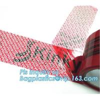 China Security void tape,Tamper Evident Security Void Tapes,Red Tamper Evident Void if Opened Security Tape PET Backing Materi for sale