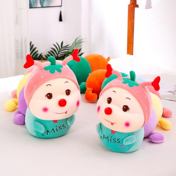 Buy cheap 35cm Colorful Caterpillar Plush Toy With PP Cotton Filled from wholesalers