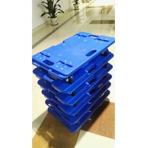 Buy cheap Blue Plastic Durable Handling Plate Dolly with four 4 inch casters (RFHT100KG) High quality from wholesalers
