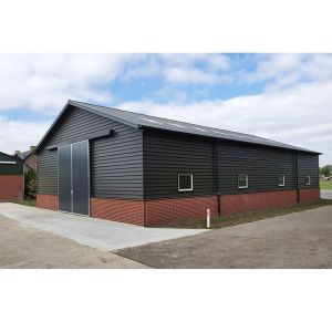 Steel Frame Warehouse for Carport Use Constructed with Durable Sandwich Panel