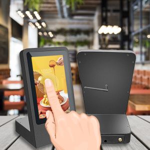 Buy cheap L Shape 10.1 Inch Super Slim LCD Touch Screen Kiosk Table Advertising Display For Retail from wholesalers