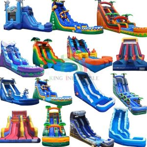 Buy cheap 18ft Tropical Fiesta Breeze Water slides Commercial Grade Inflatable Water Slide for Kids Adults from wholesalers