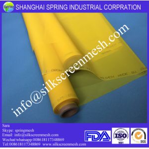 Buy cheap screen printing fabric mesh 68T white/yellow polyester printing mesh for screen printing from wholesalers