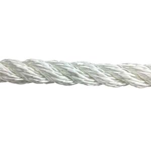 6mm-20mm White Nylon 3 Strand Rope 220 Metre Coil Marine Ropes With Class
