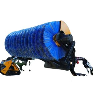 Skid Steer Loader Rotary Broom Sweeper Crawler Practical Backward Sweeper