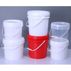 Buy cheap Reusable Round Shape Food Grade White Buckets 1-5L Eco-friendly and Durable from wholesalers