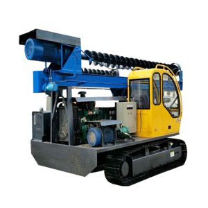 Buy cheap Ground Screw Helical Construction Pile Drilling Machine With 4105 Turbocharged Engine from wholesalers