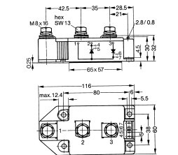Buy cheap MCC310-108io8 Thyristor Modules Thyristor/Diode Modules IXYS IGBT Power Module from wholesalers