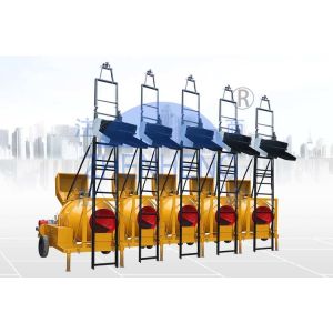 Buy cheap High Automation JZR350 Diesel Concrete Mixer Hydraulic Hopper With Ladders from wholesalers