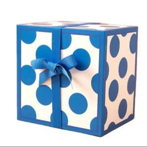 Buy cheap Embossing Deluxe Square Gift Box With Candy Cover And Flowers Printing from wholesalers
