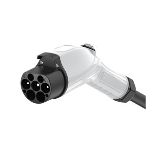 4.3 Inch LCD 7kw Wallbox Electric Car Charger With GB 7-Hole Plug