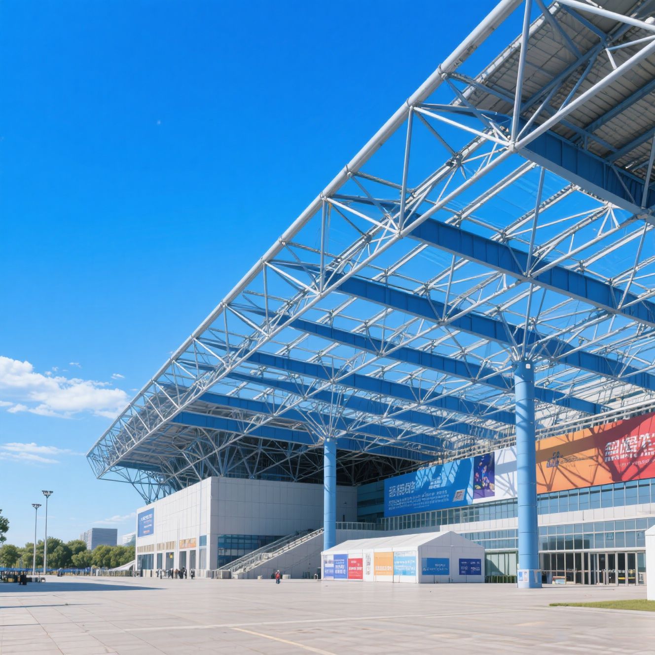 China Prefab Steel Structure Badminton Court Gymnasium Building on sale