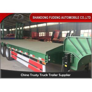 Buy cheap Gooseneck Semi Low Bed Trailer , Heavy Equipment Low Loader Trailers from wholesalers