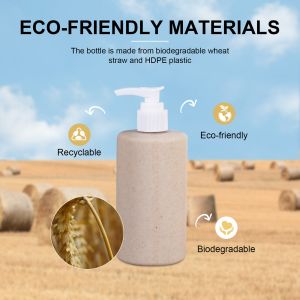 Buy cheap OEM ODM Wheat Straw Biodegradable Plastic Bottle For Hotel Amenities Home Bath from wholesalers