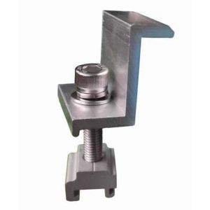 Buy cheap Steel Polished Solar Roof Mounting Systems , T66 Solar End Clamp from wholesalers