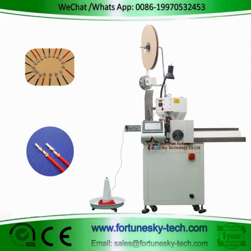 Buy cheap Fully Automatic Wire Cutting Single End  Stripping Single End Crimping Machine Custom For AWG10 Wire from wholesalers