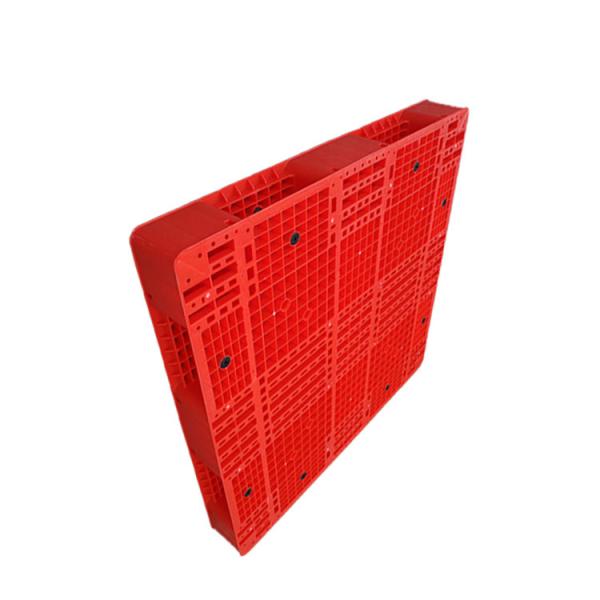 Quality PE Hygienic 1200x1200 Red Stackable Plastic Pallet 6000Kg For Warehouse for sale
