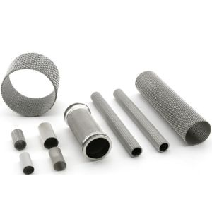 Cylindrical Metal Sintering Wedge Wire Strainer Filtration To Purify Sieve